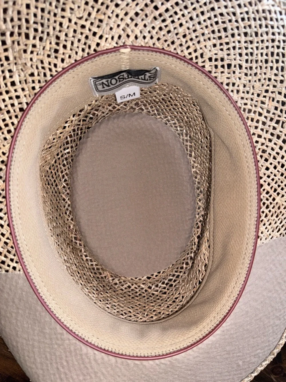 Stetson Straw Hat S/M Ventilated Western Cowboy Summer Beach Ranch Style